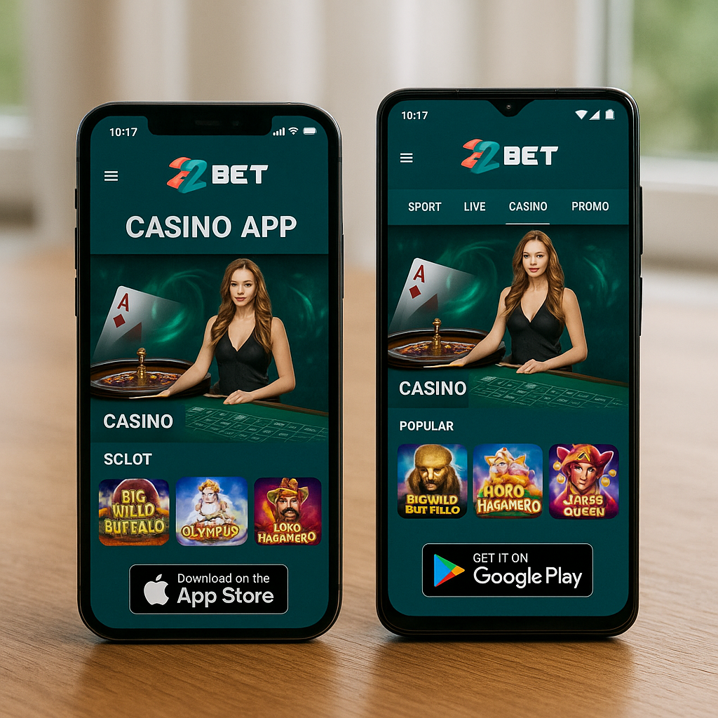 22bet - Mobile Apps Screenshot - Android a iOS Aplikácie